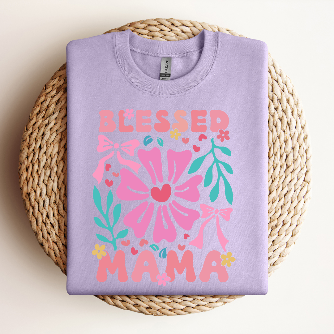 Floral Blessed Mom | Sweatshirt MadreForte LLC