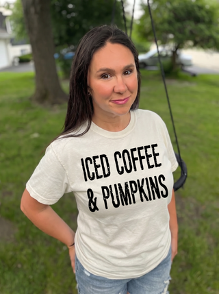 Iced Coffee & Pumpkins Tee