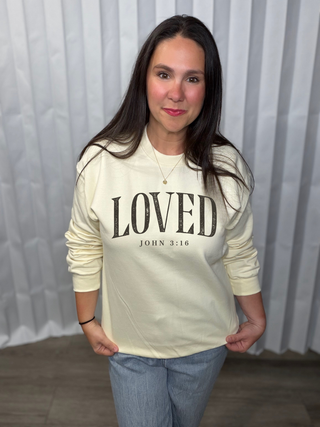 Loved- John 3:16 Sweatshirt