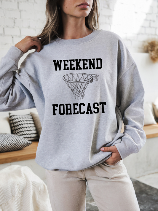 Weekend Forecast Basketball Sweatshirt