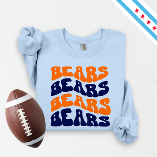 The Wavy Bears Graphic Crewneck Sweatshirt