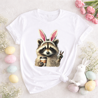 Funny Easter Raccoon| T-Shirt