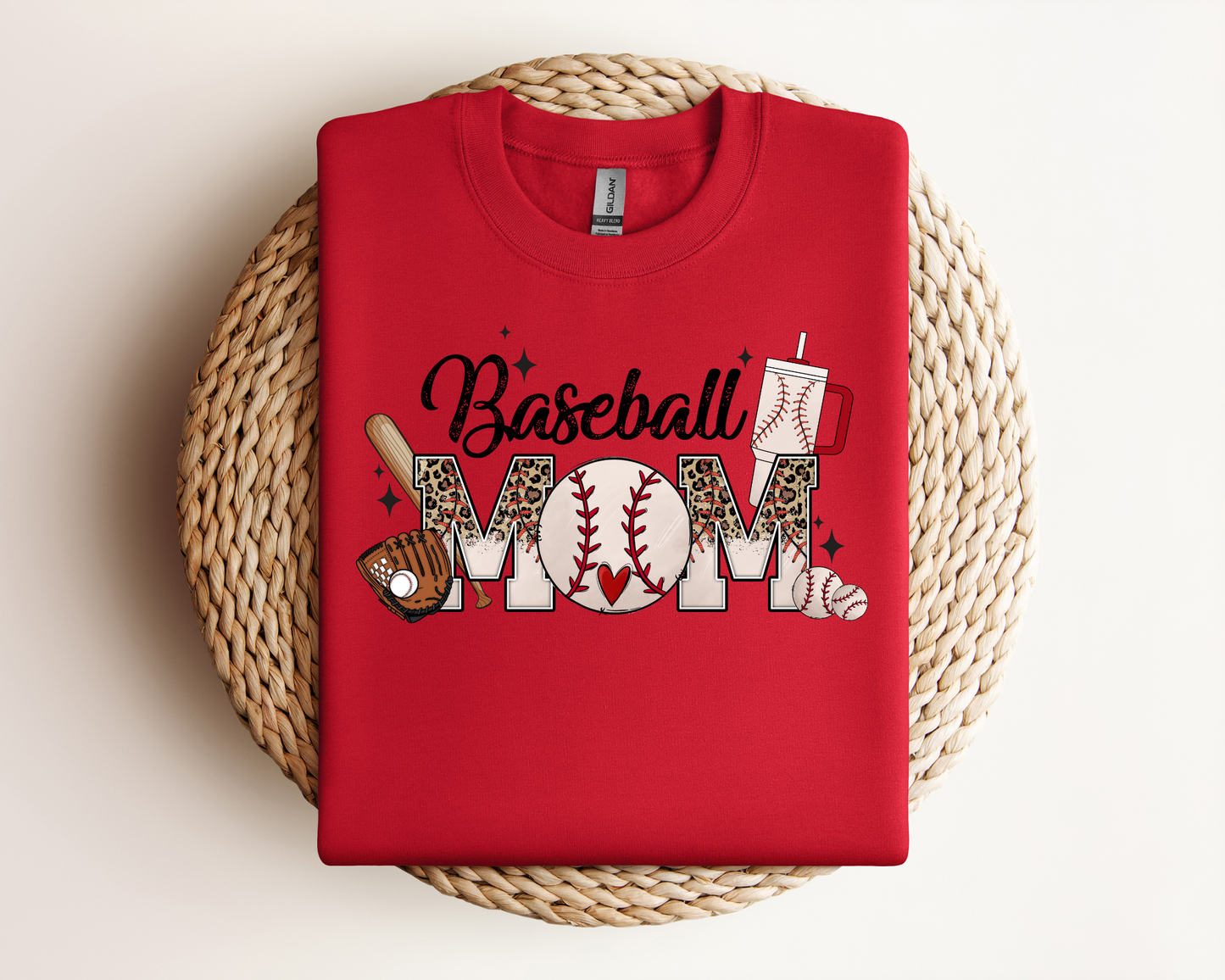 Leopard Baseball Mom | Sweatshirt or T-Shirt MadreForte LLC