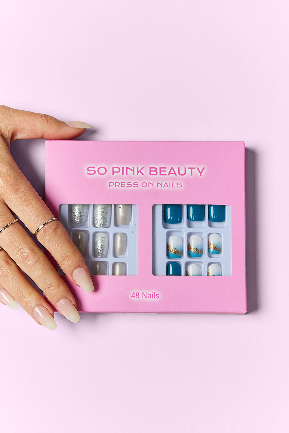 SO PINK BEAUTY Press On Nails 2 Packs MadreForte LLC