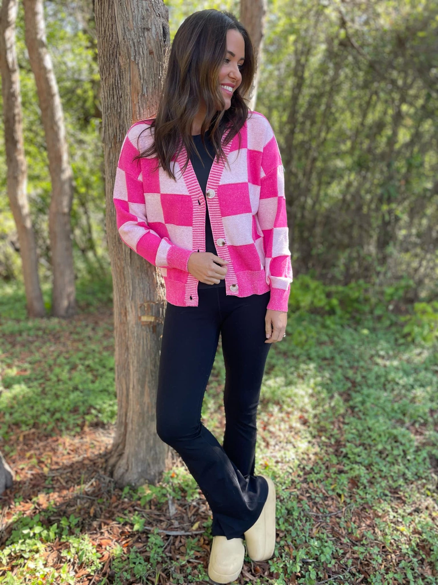 PREORDER: All My Life Checkered Cardigan in Three Colors MadreForte LLC