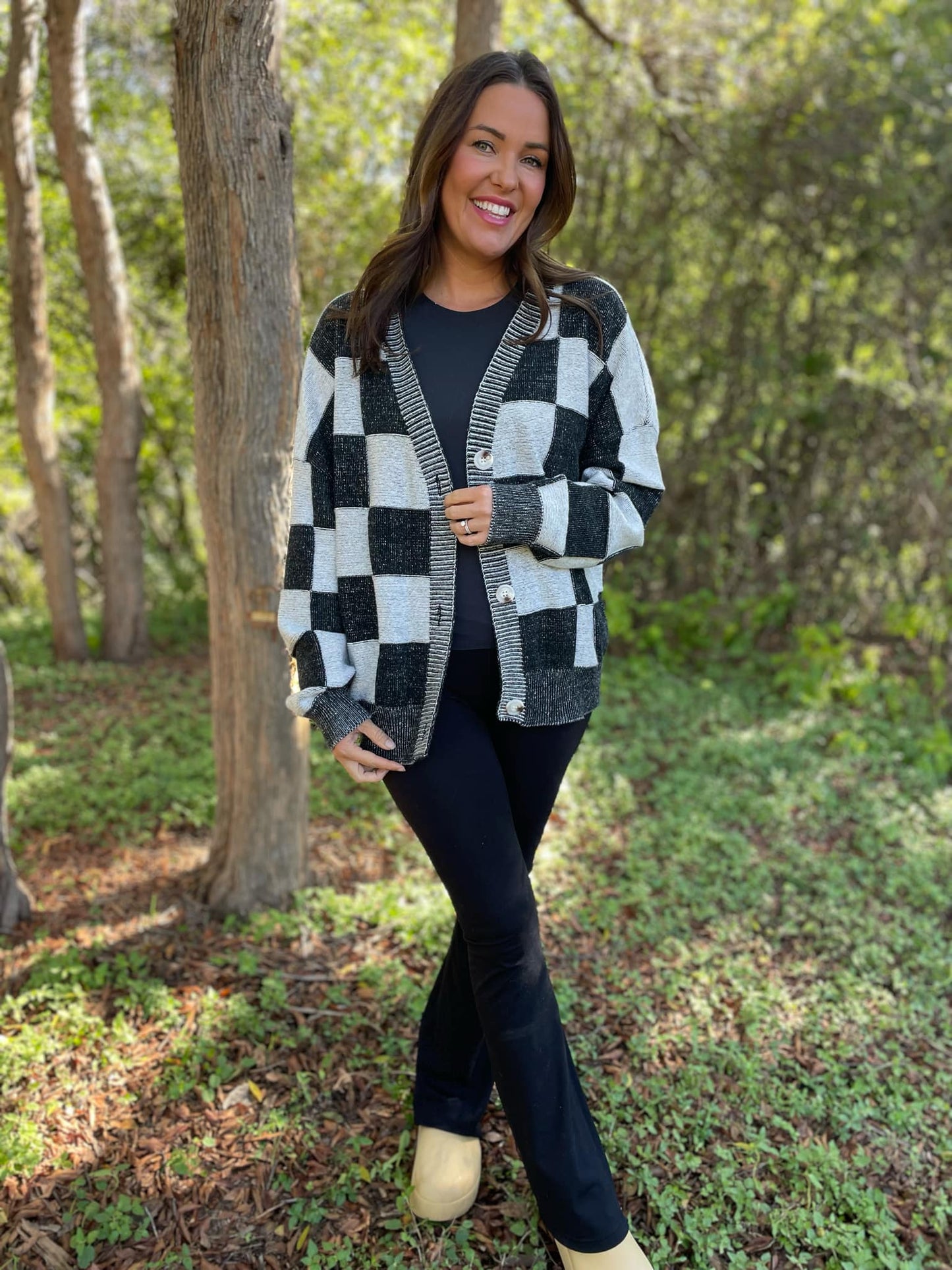 PREORDER: All My Life Checkered Cardigan in Three Colors MadreForte LLC