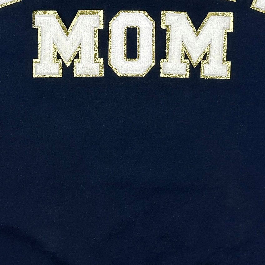 Baseball Mom Chenille Patch Sweatshirt MadreForte LLC