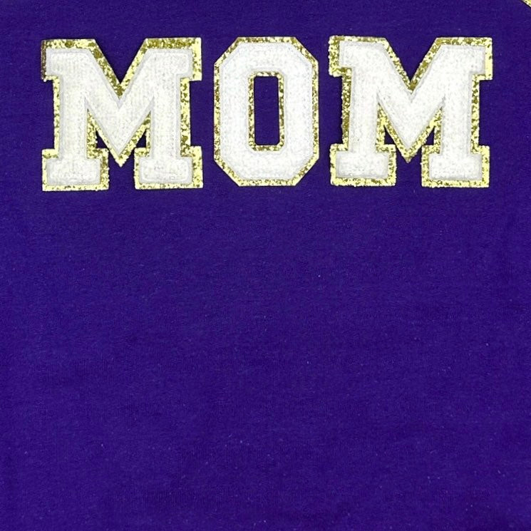 Baseball Mom Chenille Patch Sweatshirt MadreForte LLC