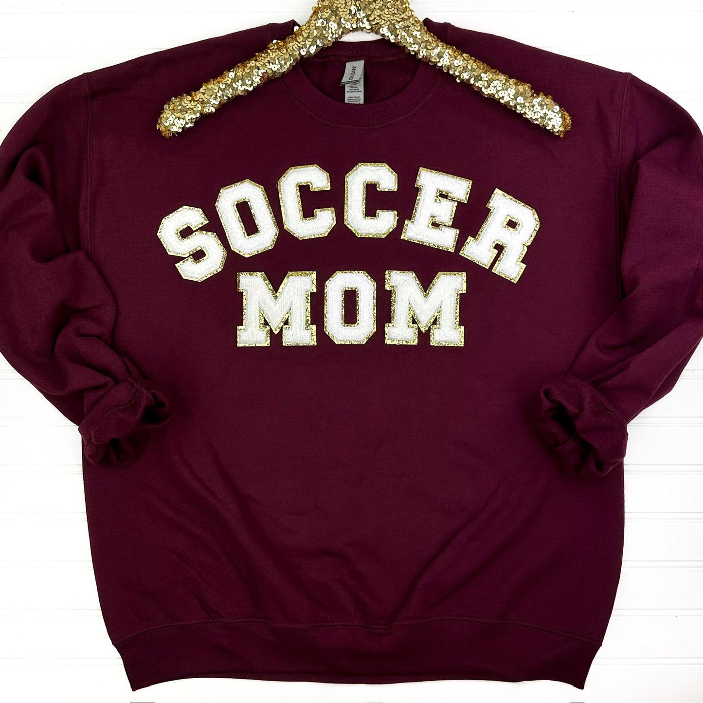 Soccer Mom Chenille Patch Sweatshirt MadreForte LLC