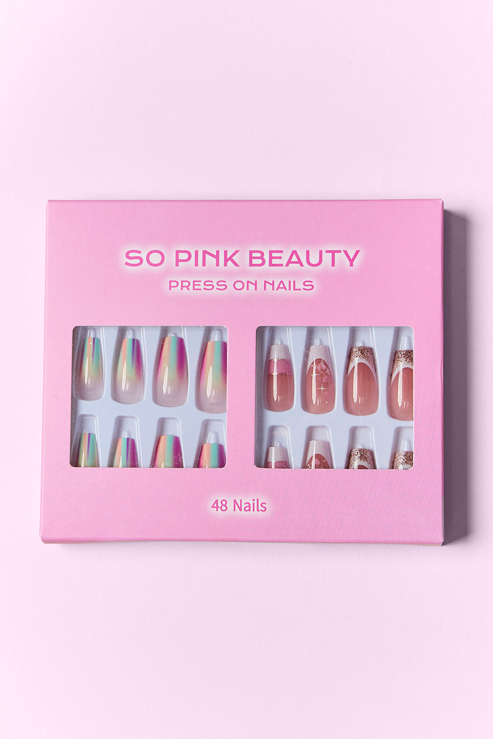 SO PINK BEAUTY Press On Nails 2 Packs MadreForte LLC