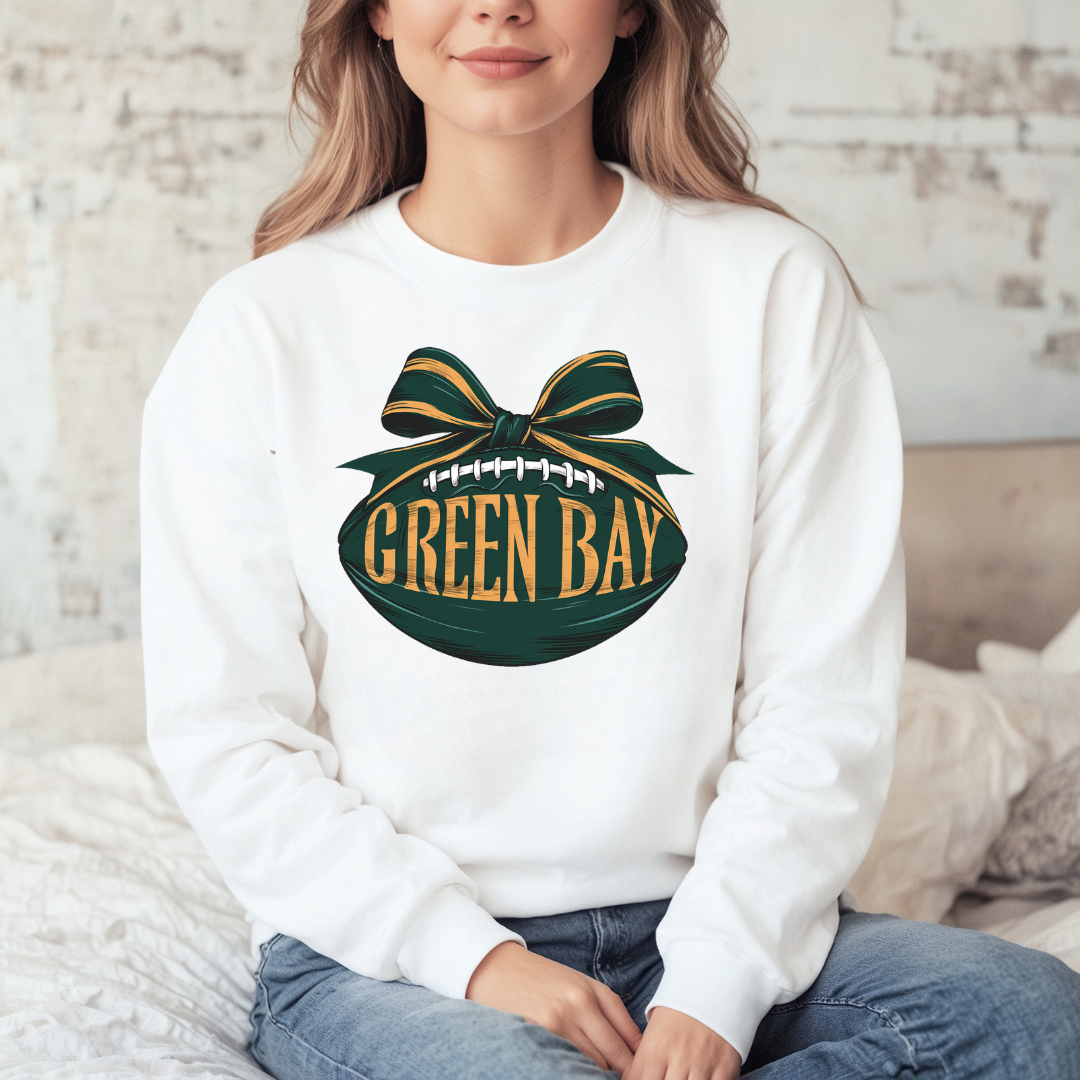 Greenbay Football Bow Sweatshirt