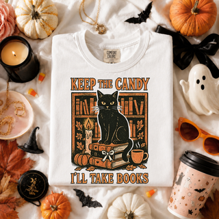 Keep the Candy I'll Take Books Graphic Tee