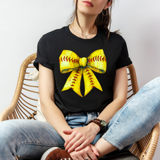 Softball Bow | Tshirt or Sweatshirt