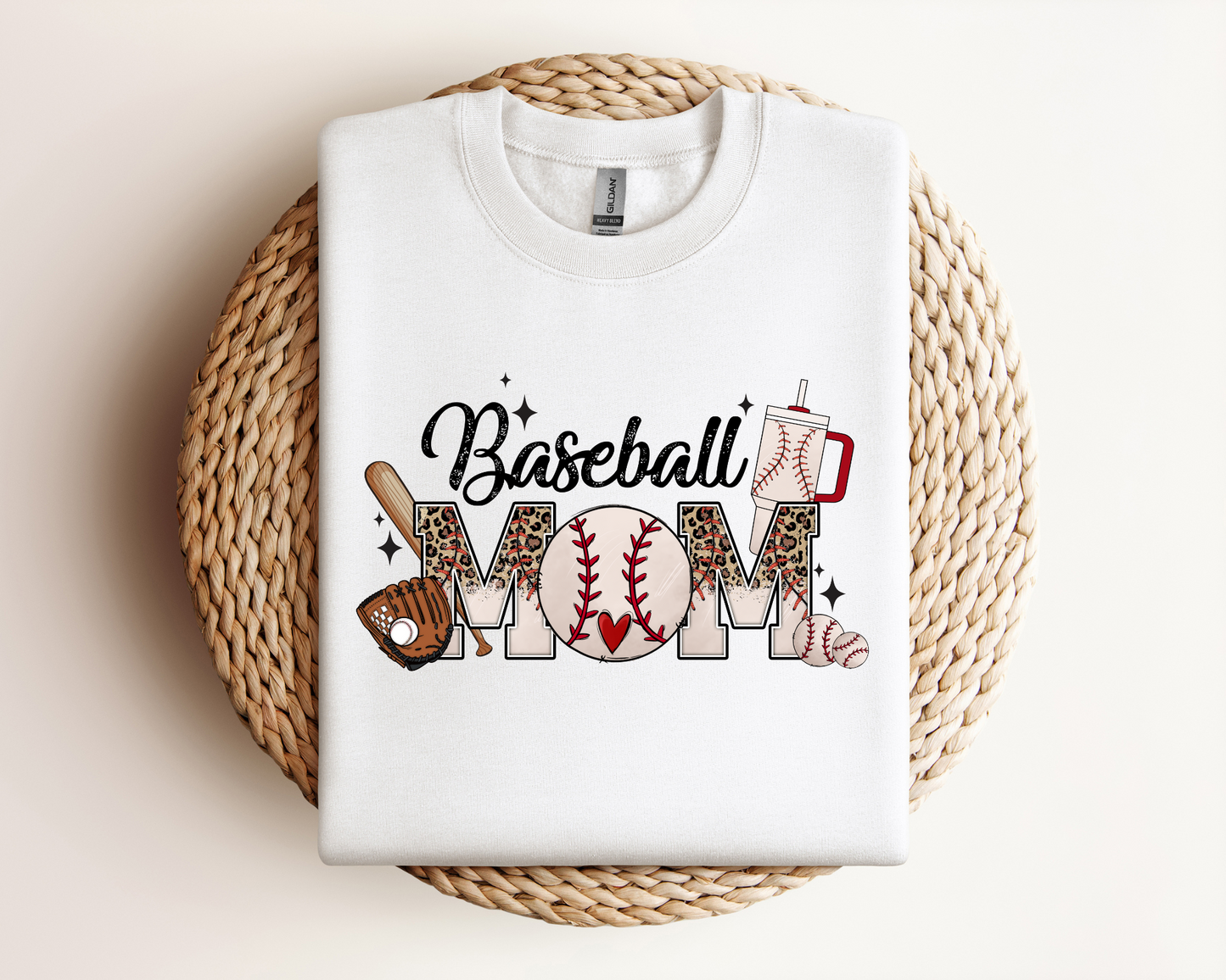 Leopard Baseball Mom | Sweatshirt or T-Shirt MadreForte LLC