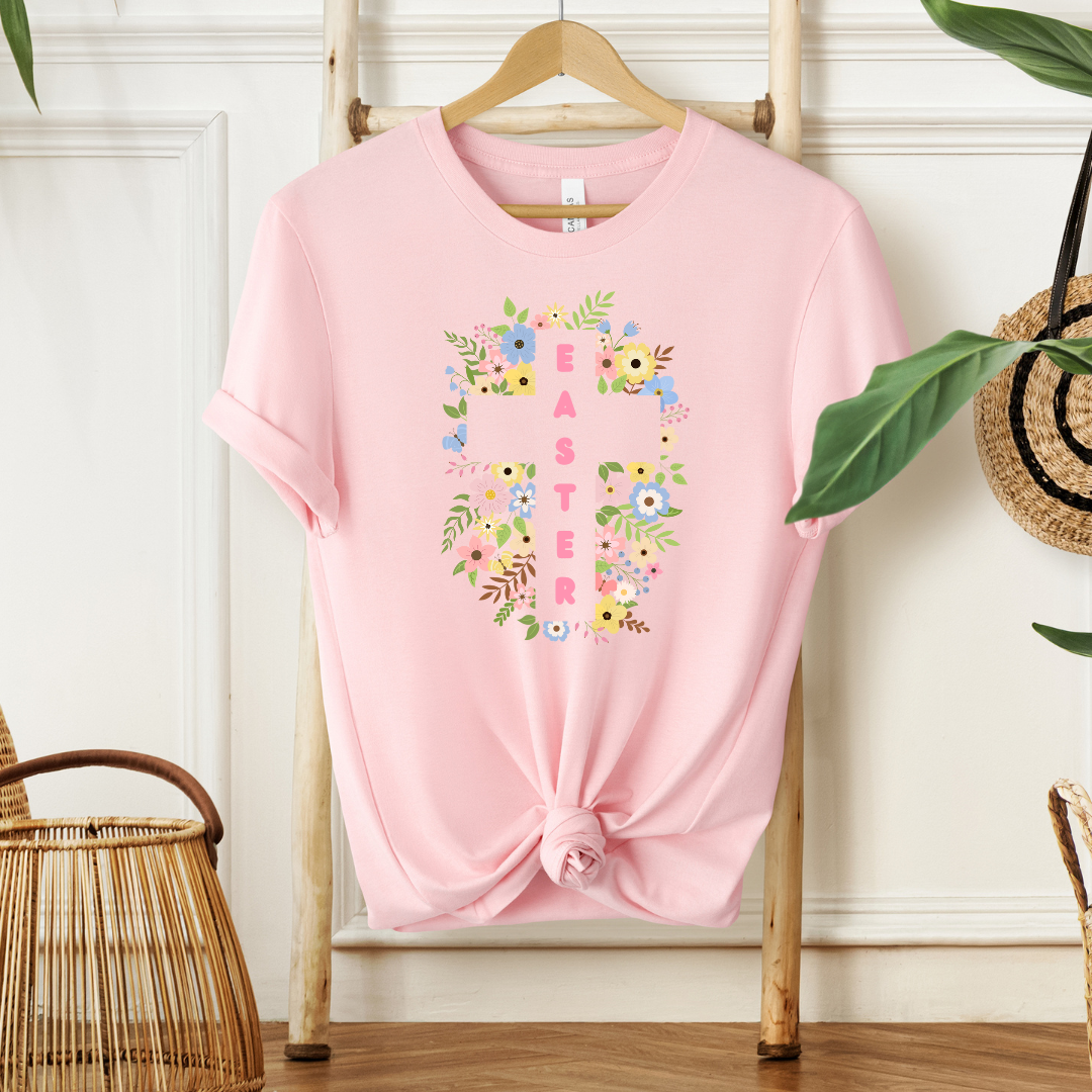 Easter Floral Cross |  T-Shirt MadreForte LLC