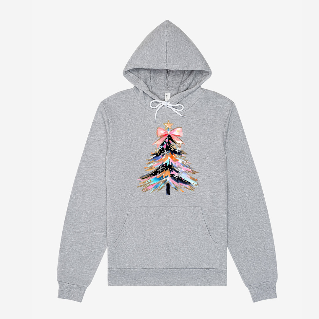 Glitter. Pink Tree- Hoodie MadreForte LLC