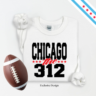 Chicago Bold Black-Red Sweatshirt