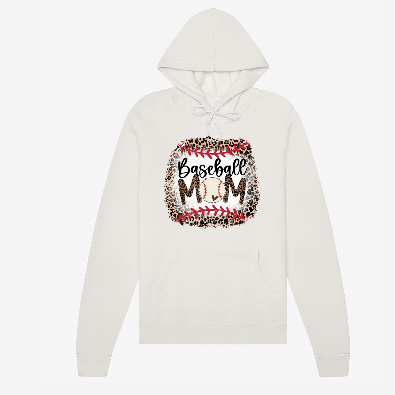 Leopard Baseball Mom- Hoodie MadreForte LLC