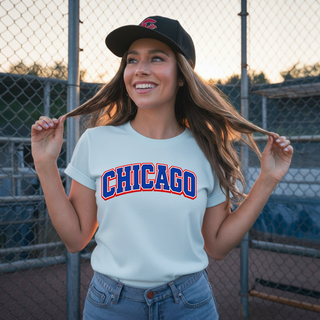 Chicago Blue and Red Tee