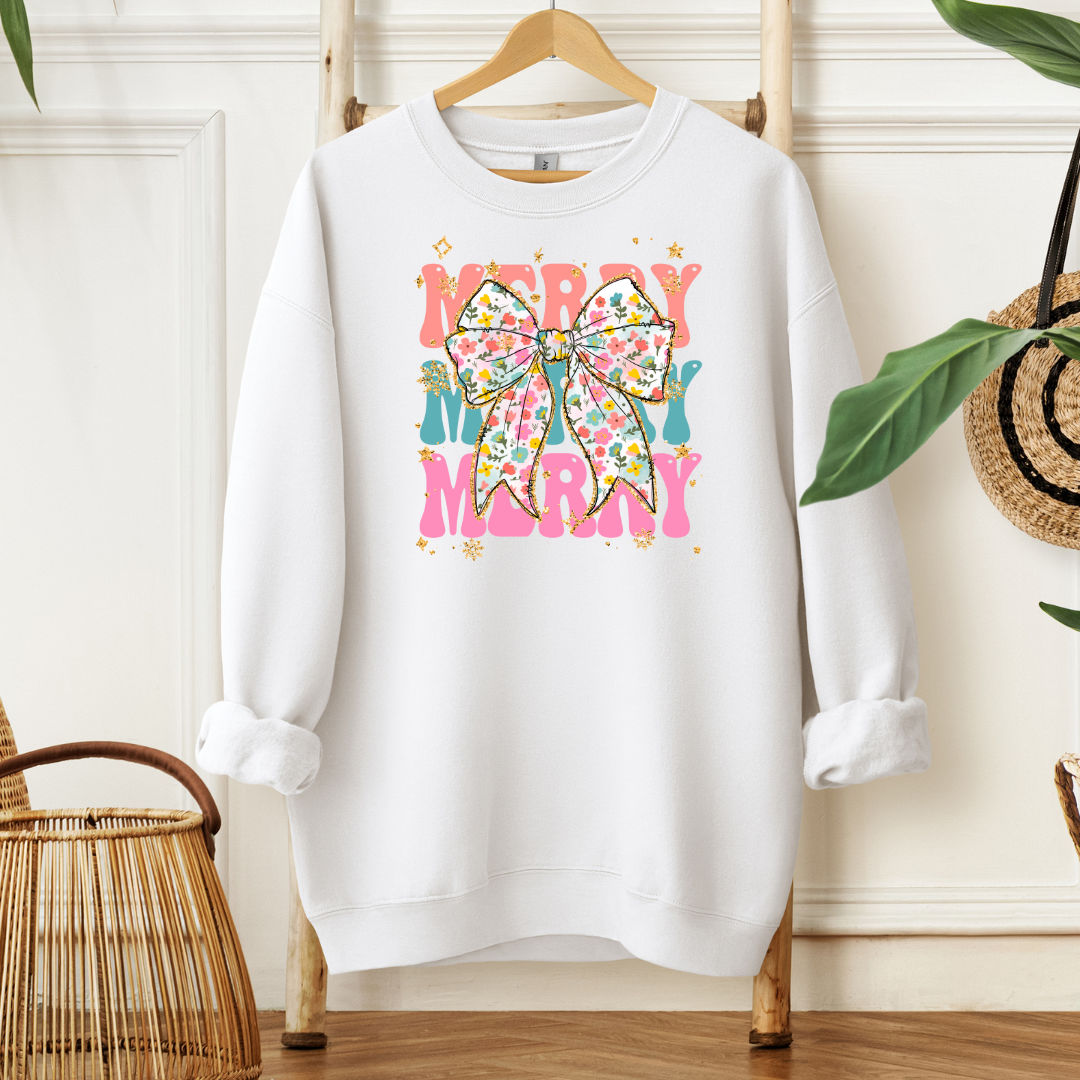 Merry Merry Christmas | Sweatshirt or Hoodie MadreForte LLC