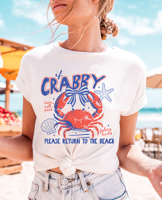 If Crabby Please Return To The Beach Tee