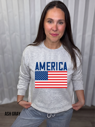 American Flag Sweatshirt
