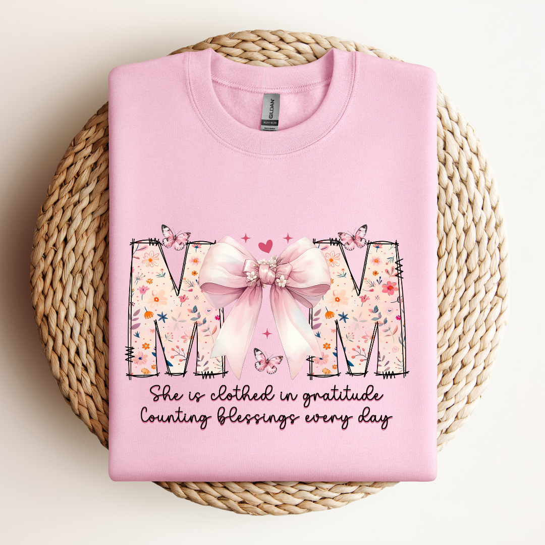 Mom Bow| Sweatshirt & Tee MadreForte LLC