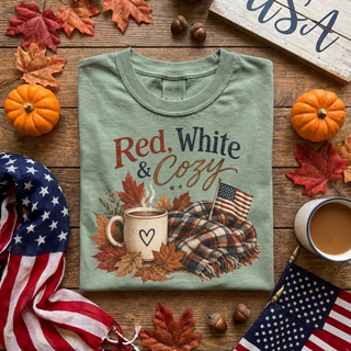 Red White and Cozy Tee