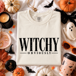 Witchy Obviously Halloween Graphic Tee