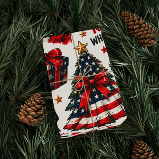 Patriotic Funny Trump Christmas Wrapping Paper