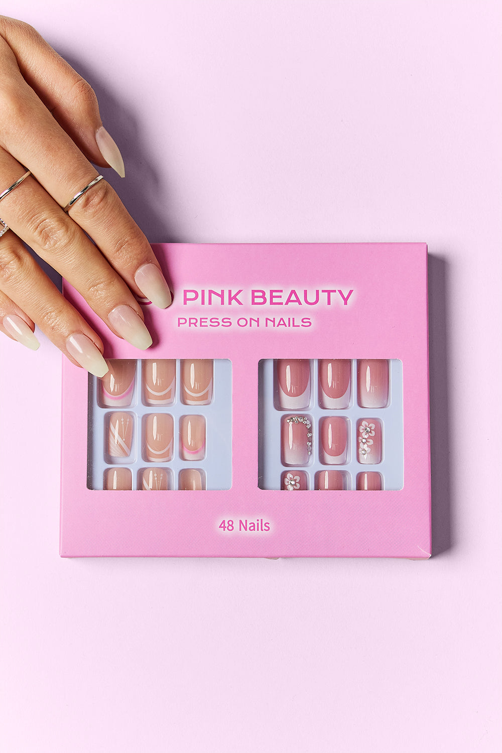 SO PINK BEAUTY Press On Nails 2 Packs MadreForte LLC