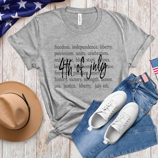 4th of July Words T-Shirt