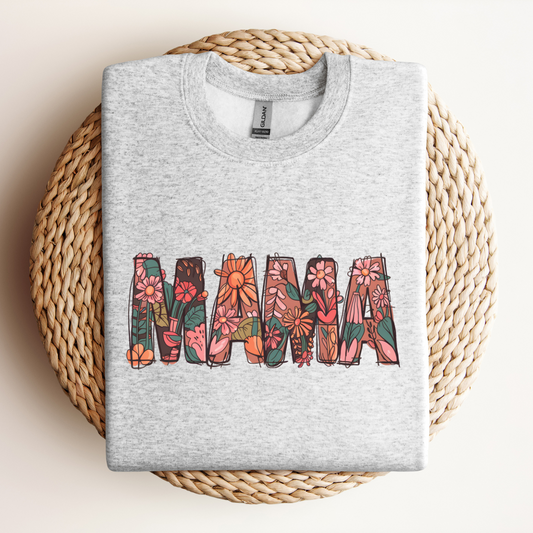 Floral MAMA | Sweatshirt MadreForte LLC