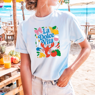 La dolce vita cartoon Tee