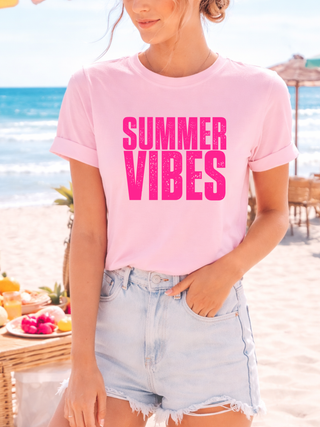 Pink Summer Vibes T Shirt