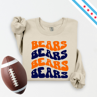The Wavy Bears Graphic Crewneck Sweatshirt