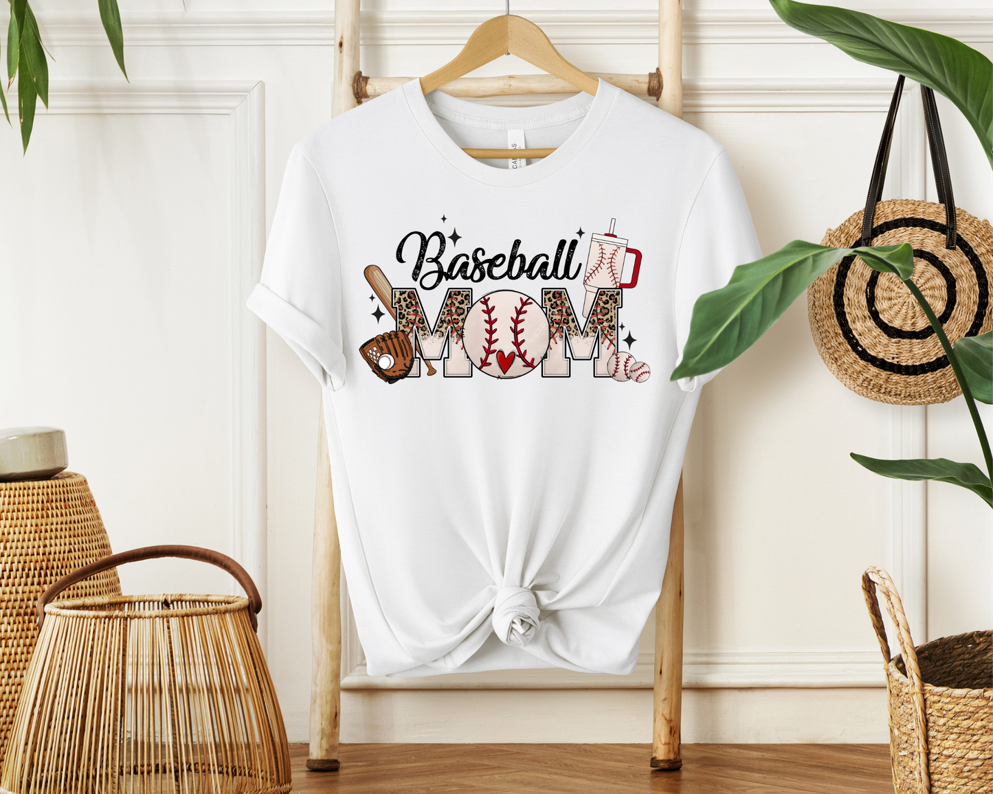 Leopard Baseball Mom | Sweatshirt or T-Shirt MadreForte LLC