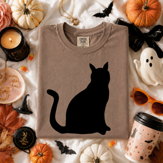 Black Cat Halloween Graphic Tee