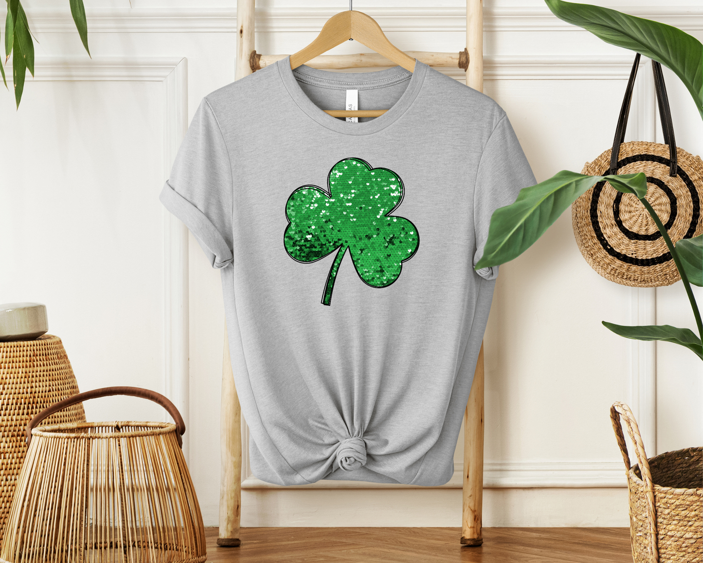 Faux Glitter Clover | Sweatshirt or T-shirt MadreForte LLC