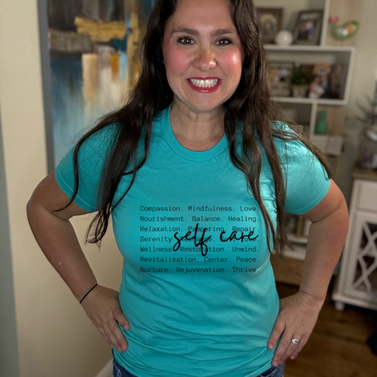 Self Care Words Tee