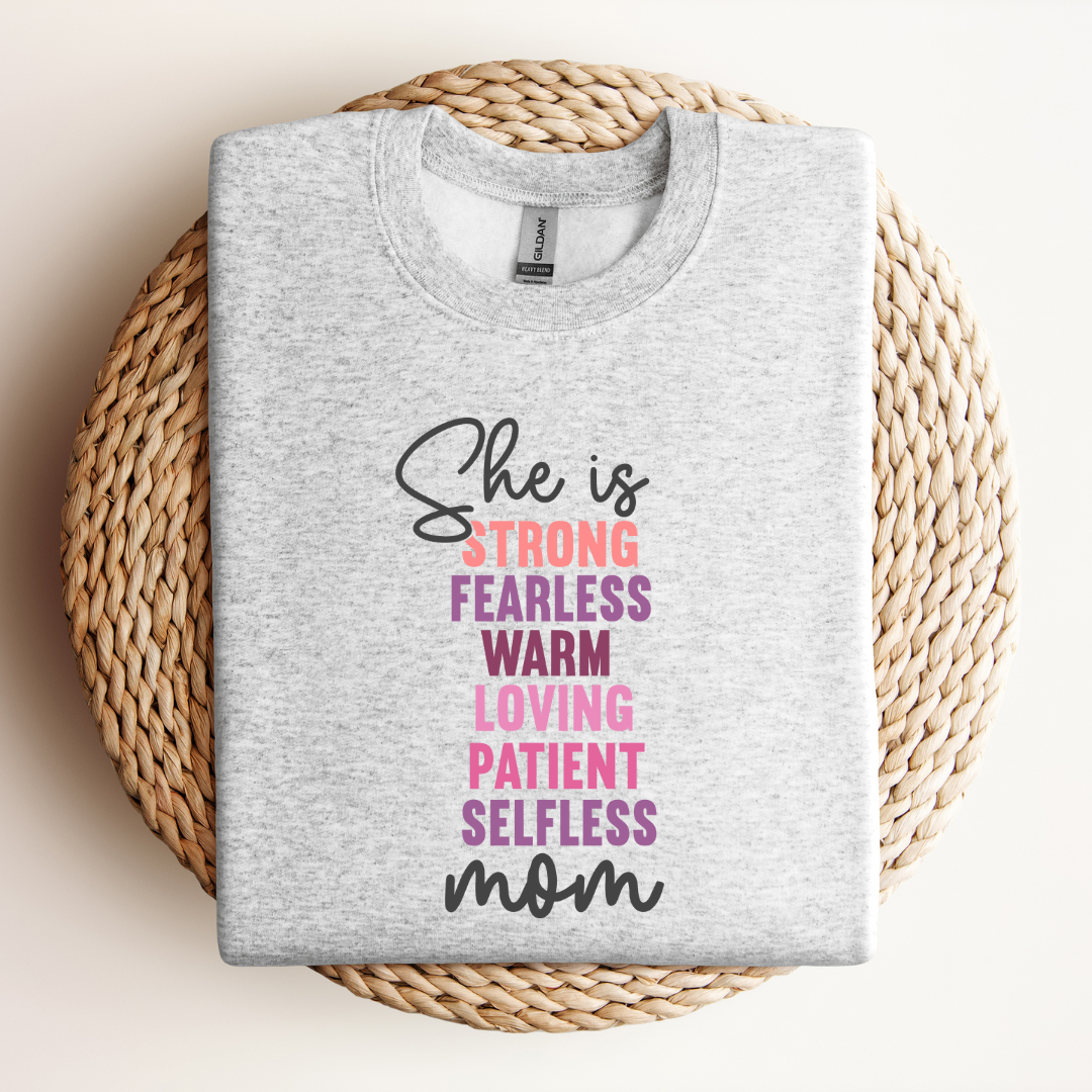 She is Mom | Sweatshirt & Tee MadreForte LLC