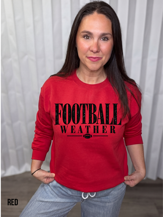 Football Weather crew neck sweatshirt