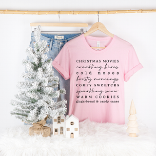 Christmas Words Graphic Tee