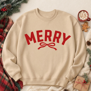 Merry Graphic Crew Sweatshirt