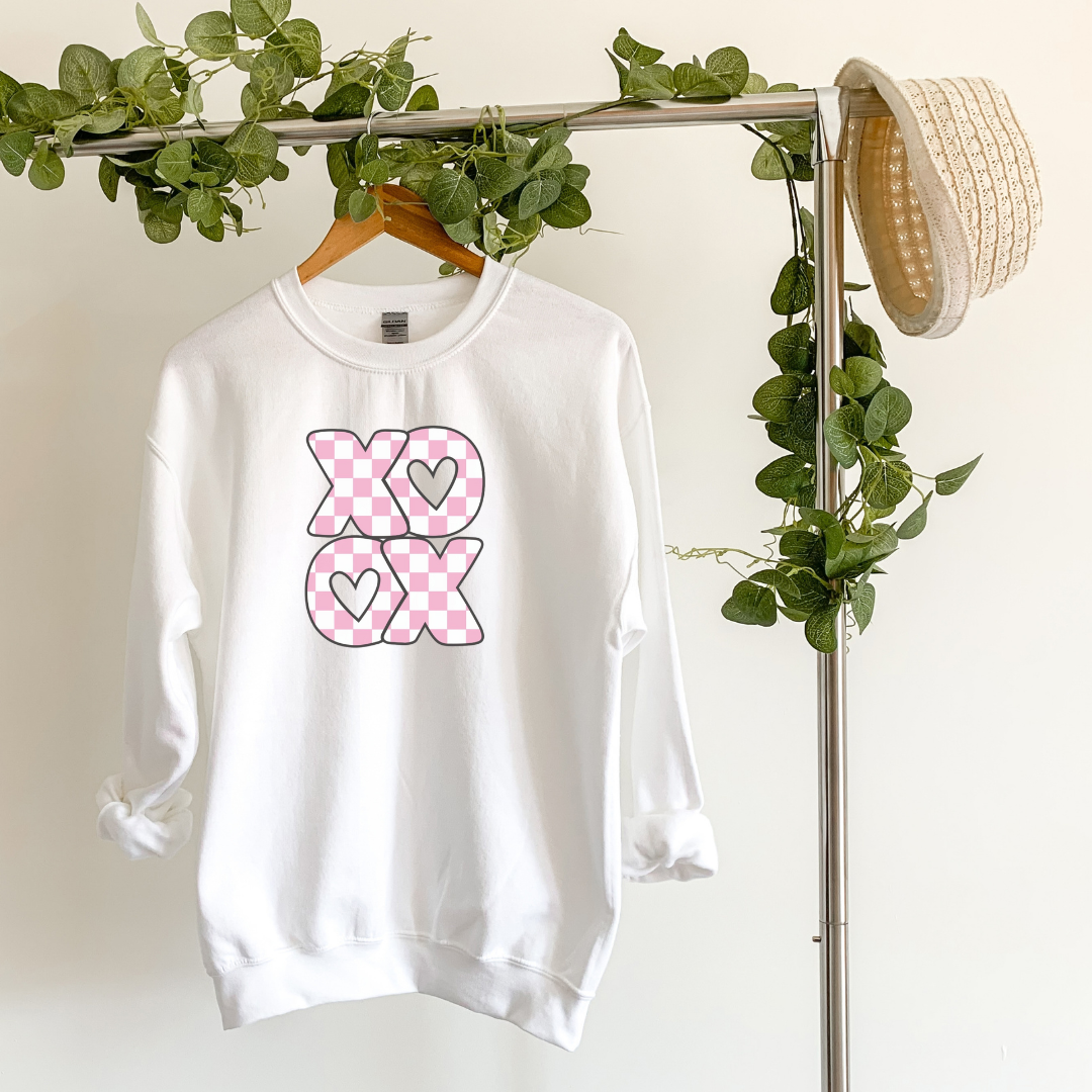 XoXo Checkered |T-Shirt or Sweatshirt MadreForte LLC