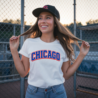 Chicago Blue and Red Tee