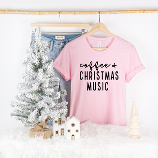 Coffee & Christmas Music Graphic Tee