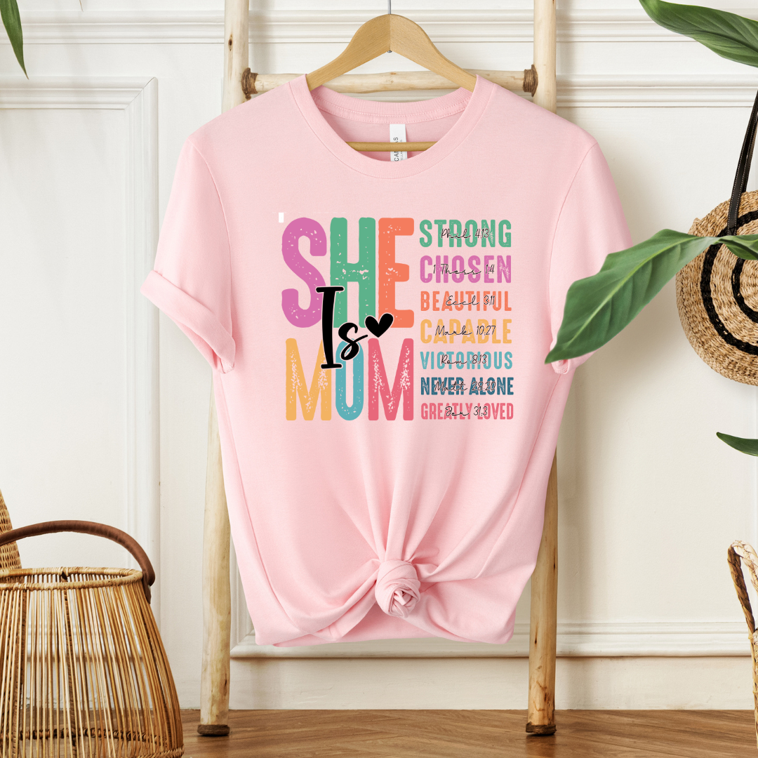 She is Mom| Sweatshirt or T-Shirt MadreForte LLC