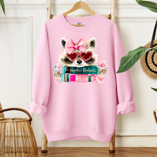 Hopeless Romantic Raccoon| T Shirt or Sweater