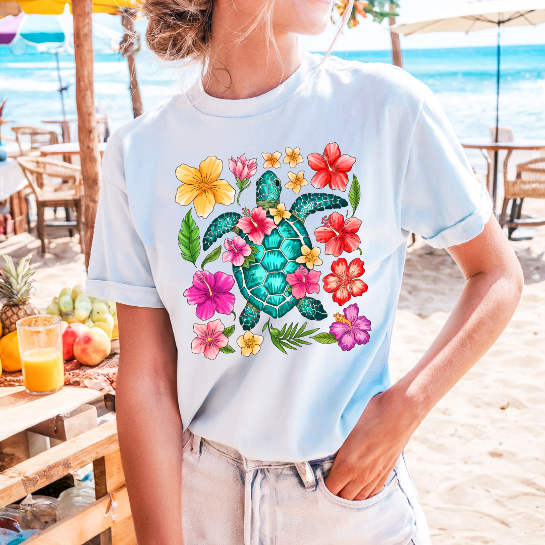 Hawaiian Turtle T Shirt